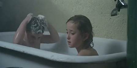 Brother Sister bath together 3
